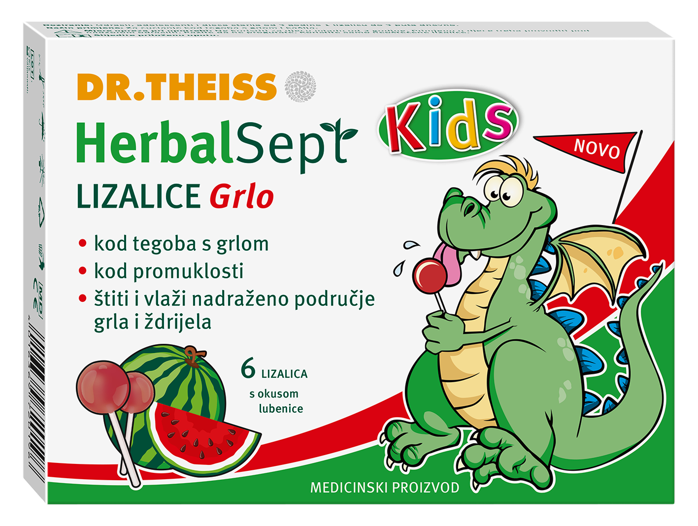 Herbal Sept Kids lizalice GRLO – okus lubenica