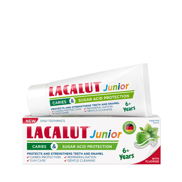 Lacalut junior 6+ zubna pasta za zaštitu od karijesa i šećerne kiseline