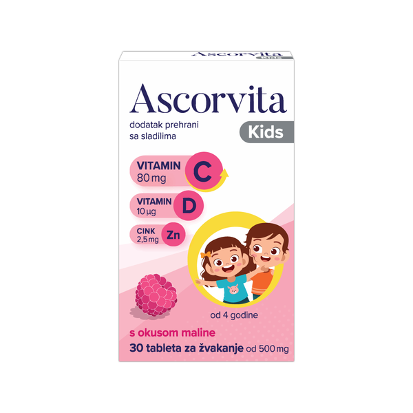 Ascorvita kids tablete za žvakanje
