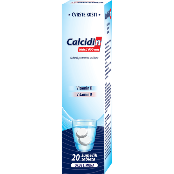 Calcidin kalcij + vitamin D + vitamin K
